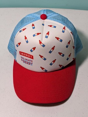 Smirnoff Red White & Berry Foam/Mesh SnapBack July 4th Trucker Hat New