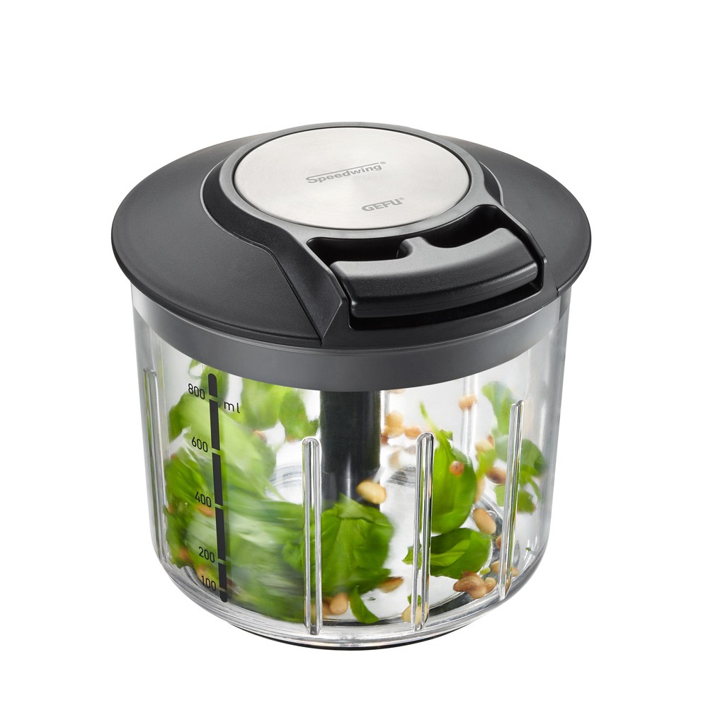 Hachoir multifonctions Speedwing inox 29.6x17.6 cm - Coupe-légumes manuel