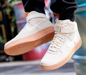 nike air force 1 high top brown suede