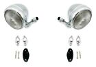 Pair Chrome Teardrop Dummy Outside Mounted Spot Lights