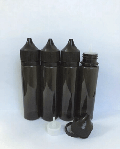 New Black 60ml Pen Shaped  Plastic PET Long Dropper Bottle Double ChildProof - Picture 1 of 3