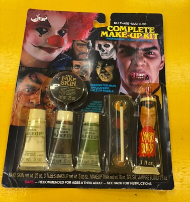 Vintage vampire  Blood With scar skin RARE Halloween Makeup Kit