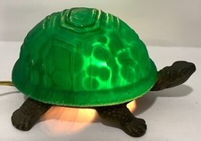 Tiffany Style Stained Glass Turtle Tortoise Night Light Accent Light  2 Green