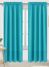 NEW - DWCN Blackout Room Darkening Curtains - Turquoise - 52x95
