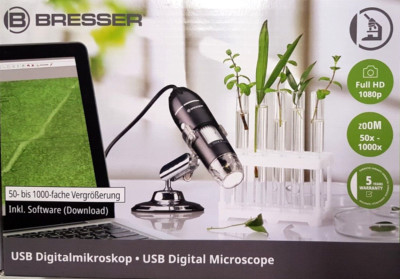 Mikroskop USB Digitalmikroskop Video PC Full HD Zoom 50-1000 Kinder Schüler