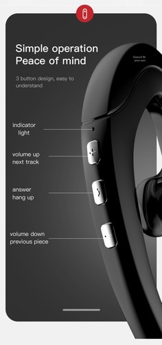 Bluetooth 5.0 Ear Hook Headset Wireless Earphones Earbuds Stereo Headphones - 第 12/21 張圖片