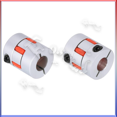 D40xL66mm CNC Flexible Shaft Coupling Spider Splined Coupler Jaw Plum Motor Alu
