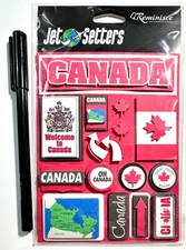 Reminisce Canada Stickers Scrapbooking Embellishment Card Making