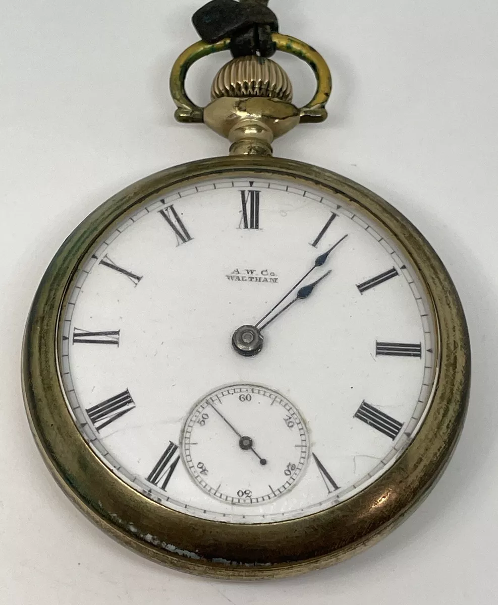 AWC WALTHAM POCKET WATCH PS Bartlett 11 Jewels 1880 18s Needs a