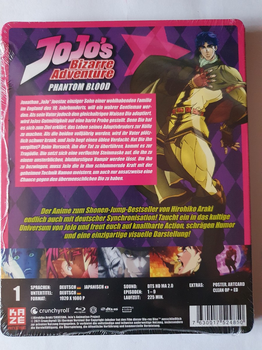 Jojo's Bizarre Adventure PHANTOM BLOOD EP 1-9 BLU-RAY NEU