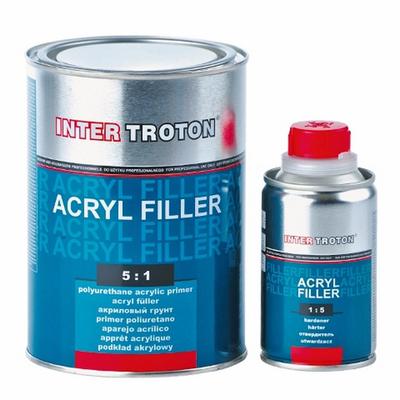 0,6 L  2K ACRYL Füller rot HS 5:1 Filler Haftgrund Grundierung  Lackierung
