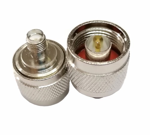 Adaptador N-J (macho) a SMA-K (hembra) 50 ohmios DC ~ 11 GHz latón niquelado - Imagen 2 de 3
