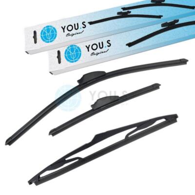 YOU.S SCHEIBENWISCHER SET VORNE + HINTEN für MITSUBISHI COLT VI (Z3_A, Z2_A)