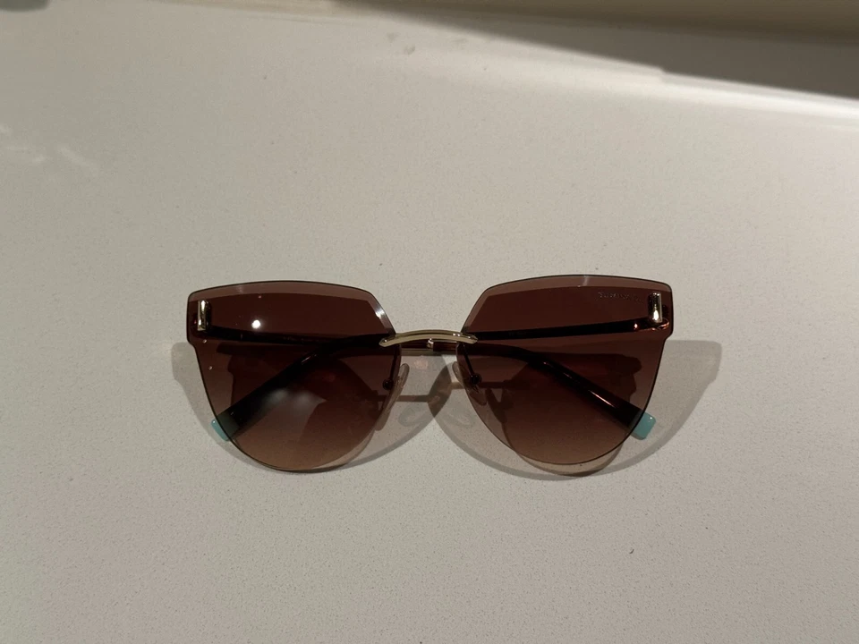 Gafas de sol para mujer TIFFANY & Co. DORADO MARRÓN degradadas TF3070 60213B  Foto 4 de 4