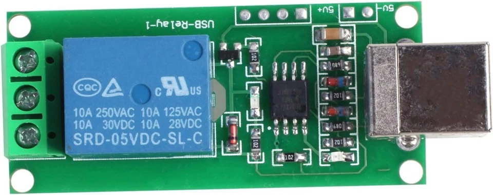 5V USB Relay 1 Channel Programmable Computer Control For Smart Home Module - Image 3 of 4