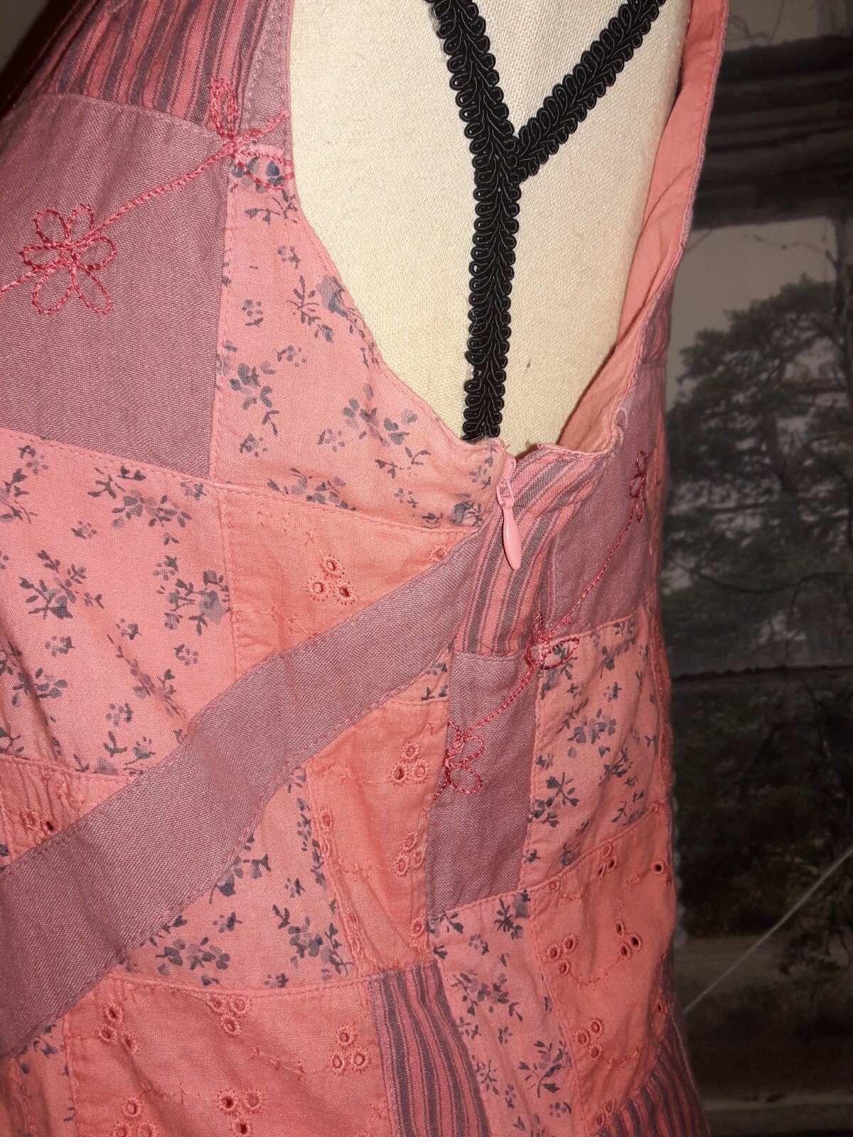 Sundance Catalog Floral Patchwork Shift Dress Siz… - image 6