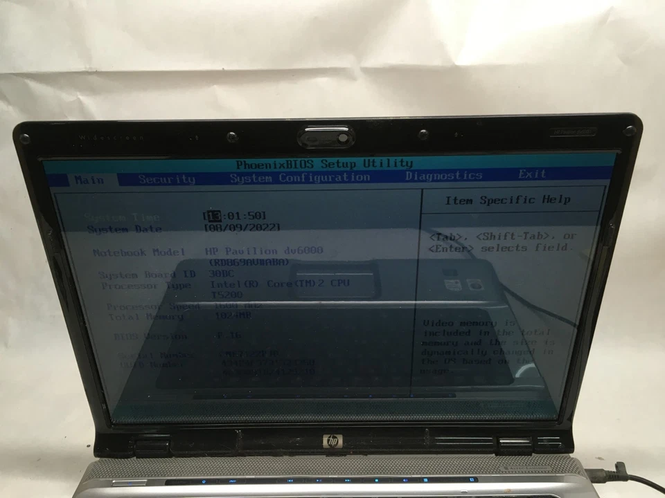 HP Pavilion dv2500 dv2610us 15" [AS IS] AMD Turion 64 X2 TL-58 @ 1.9 GHz - JZ - Image 2 of 4