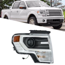 Front Headlight Headlamp Fit For Ford F150 2013-2014 Right Side Clear Lens HID