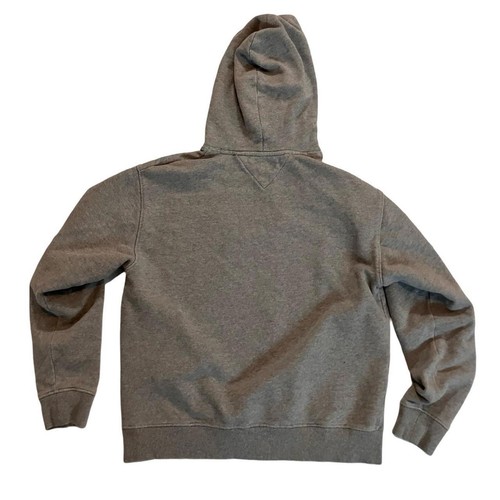 Tommy Jeans Grey Embroidered Pullover Spell Out Hoodie Size Small - Picture 2 of 5