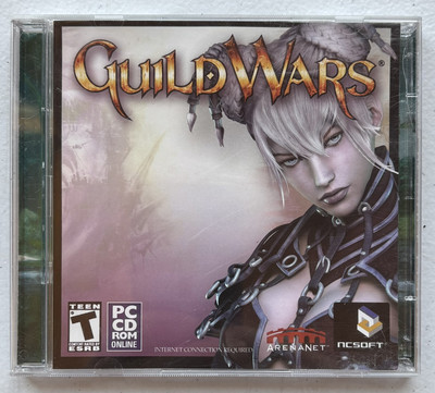 Guild Wars PC Game CD-ROM 2 Disc Set 2005 Online Video Game Arenanet Ncsoft