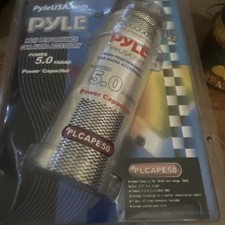 Condensatore Audio Pyle 5.0 Farad Per Auto - Display Blu, Protezione Sovratensioni, Per Impianti Audio