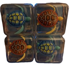4PK Zuru Robo Alive Robo Turtle Robotic Swimming Turtle, Pink Blue Orange Green