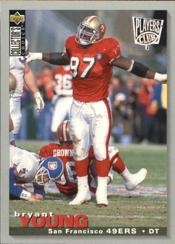 1995 Collector's Choice Player's Club #246 Bryant Young - FB