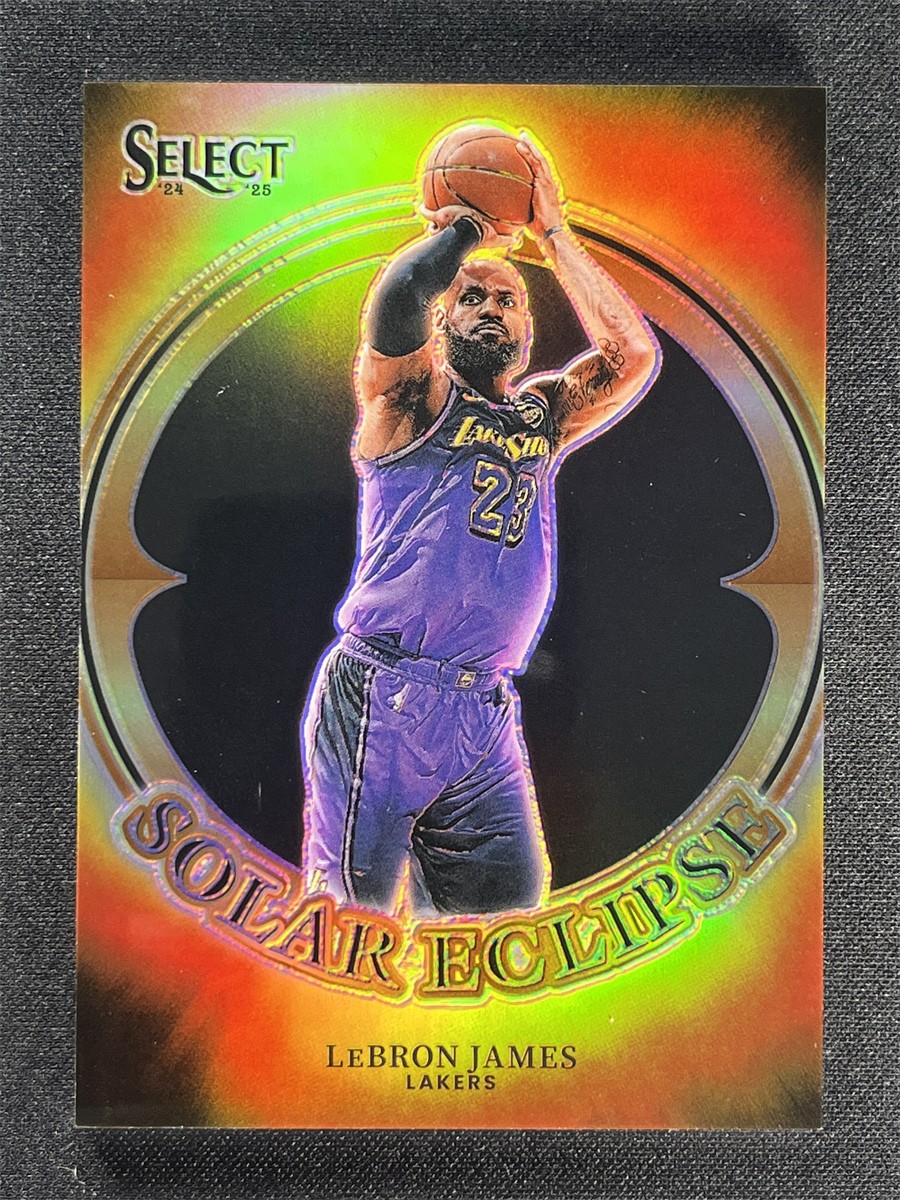 2024-25 Panini Select Lebron James #13 Solar Eclipse Prizm Lakers Case Hit SSP