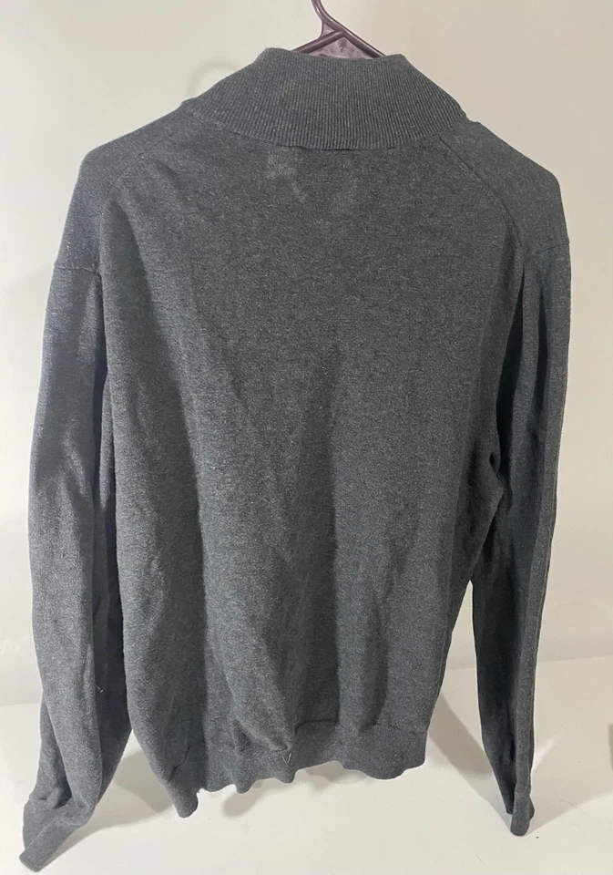 Jos A Bank Sweater Mens XL Gray Half Zip Pullover - Image 3 of 3