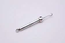 Antique Victorian Silver Chatelain Twist  Action Button Hook Hallmarked 1882