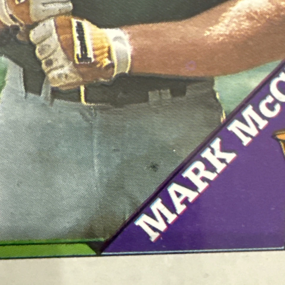 1988 Topps All-Star Rookie #580 Mark McGwire como nuevo múltiples errores muy raro 🔥 Foto 2 de 4