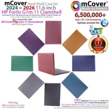NEW mCover HARD CASE for 2025 11.6-inch HP Fortis Flip G1m 11 Chromebook Laptop