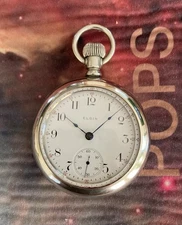 1905 Elgin Gorgeous 17 Jewel Railroad Grade 18 Size Train Case Pocket Watch