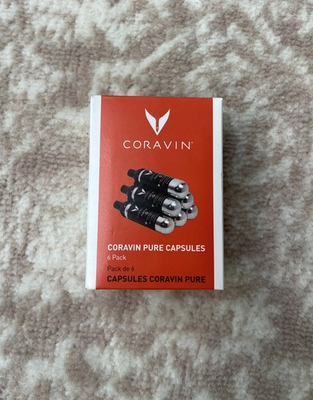 #ad #ad Coravin Pure Argon Capsules 6 Pack Preserve Wine for Years For Coravin NEW $35.00