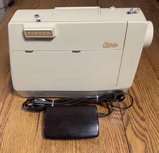 Vintage Singer Genie Zig Zag Sewing Machine Model 353 W/Foot Pedal, Works