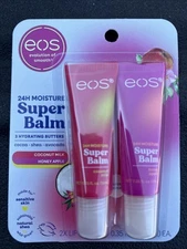 EOS Lip Balm Coconut Milk Honey Apple Pack of 2 24 Hour Moisture for Sensitiv...