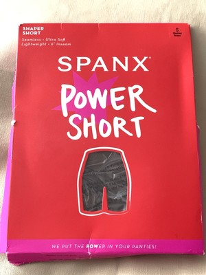 Spanx Power Shaper Short 6  Inseam Sz S Chestnut Brown Ultra Soft Torn Box