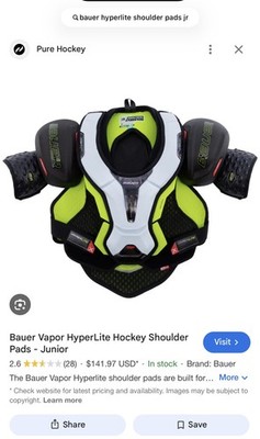Bauer Vapor Hyperlite Schulterpolster