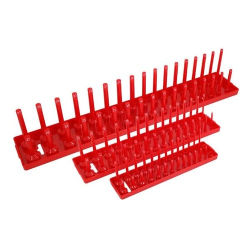 Neilsen CT2621-3pc Socket Tray Rack Set with 1/4in, 3/8in and 1/2in Drive 