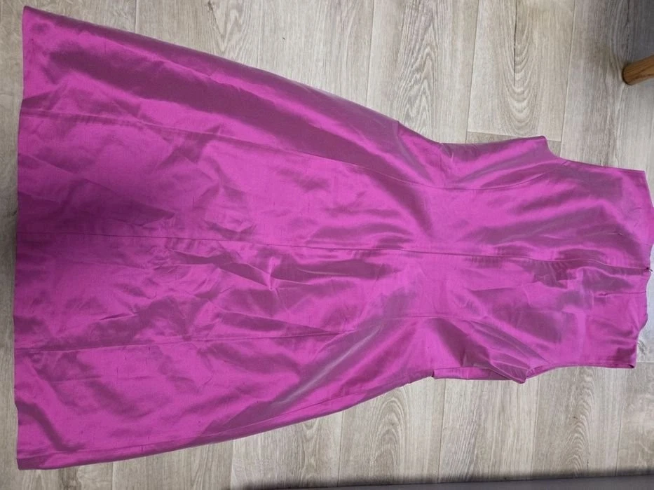 Women Kiton Dress Pink Silk 36 - Bild 3 von 4