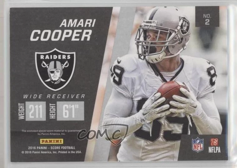 2016 Score Jumbo Jerseys Amari Cooper #2 - Image 2 of 2