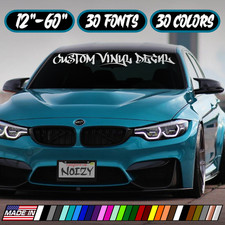 Custom Windshied Sticker Personalized Vinyl Decal Banner Rear Window Side Bottom