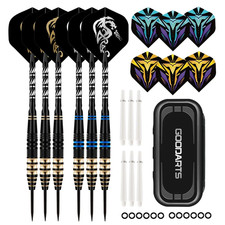 6Pcs/Set 23G Tungsten Steel Needle Darts Gift Box Set with Grindstone for High-Q