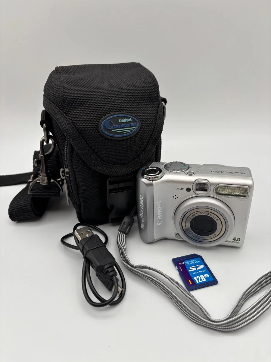 Preços baixos em Câmeras digitais Canon Powershot A520 com