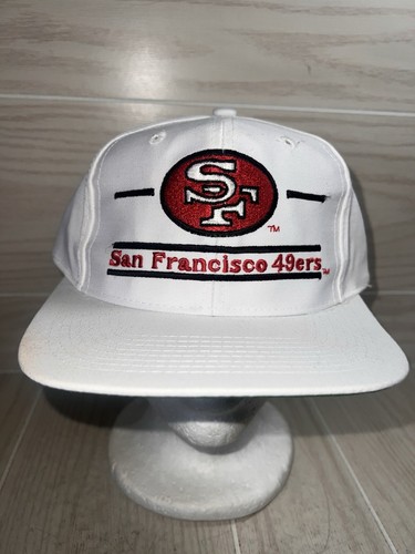 Cappello Berretto Vintage San Francisco 49ers Split Bar Snap Back anni 90 Il Gioco - Foto 2 di 13