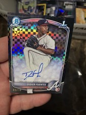 DIDIER FUENTES 2025 BOWMAN CHROME 1ST BLACK X-FRACTOR AUTO /10 Q6438