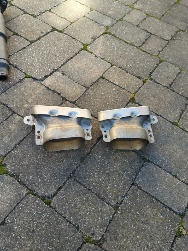 10-17 Mercedes X164 GL450 Rear Bumper Exhaust Muffler Tips Set of 2 OEM - Image 4 of 4