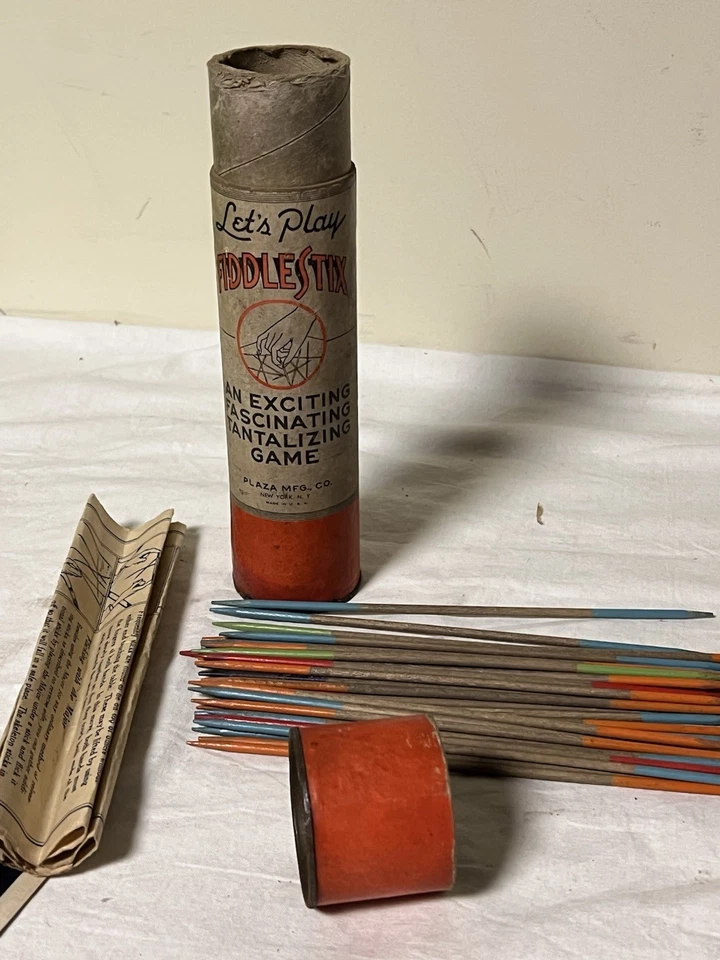 Vintage Pick Up Stix Game Lot of 3 Collectible Retro Toy 50s 60s - Image 2 of 4