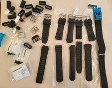 Lot of (6) New Luminox Straps 5 RUBBER 1 Nylon former dealer inventory + Extras
