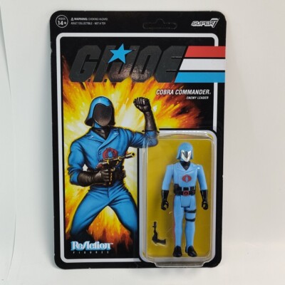 GI Joe COBRA COMMANDER Super7 ReAction Figure Exclusive Vac Metal Unpunched New